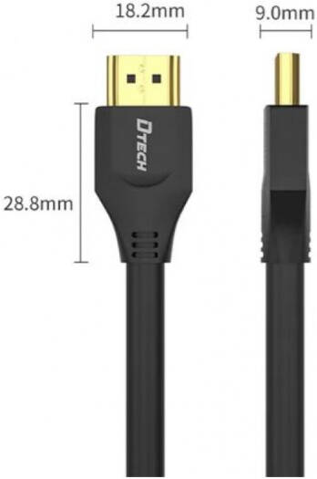 DTECH DT-H203 HDMI Cable, 8K @ 60Hz / 4k @ 120Hz Resolution, 48Gbps Bandwidth