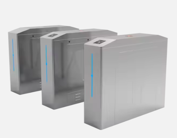 Flap Barrier DC Motor QR Code Smart Electronic Turnstile 304 SUS Turnstile Gate for Stadium School