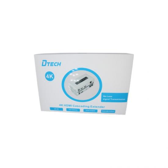 DTECH 4K HDMI Cascade Extender Via Single Cat 5e/6 Cable HDMI Extender Support IR Tx Rx Cascade Connection Receiver Transmitter
